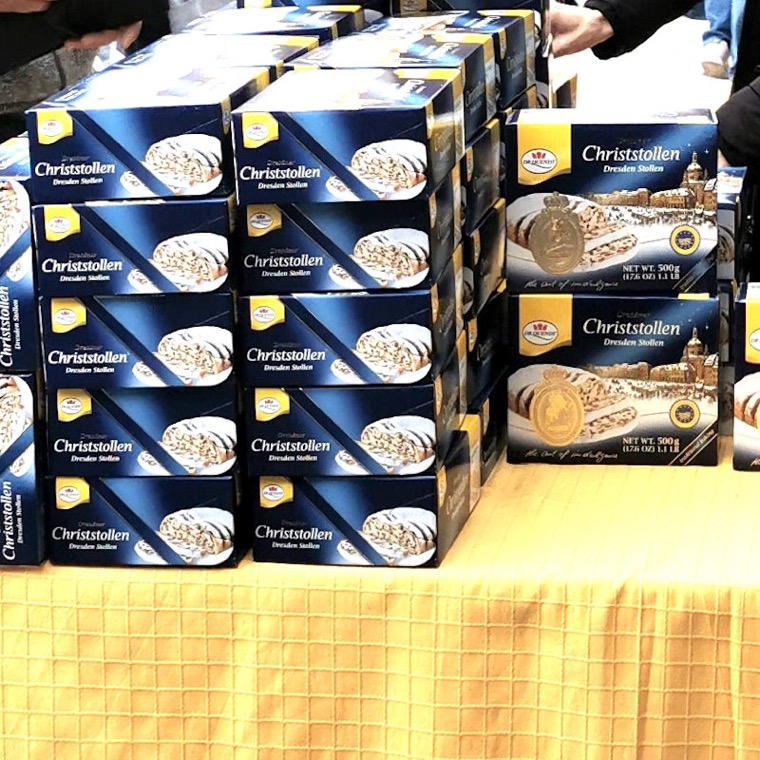 German specialities – German delicacies – including genuine Dresdner Stollen.